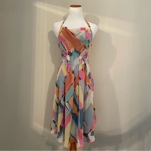RACHEL Rachel Roy Pastel Backless Halter Dress, Size 4